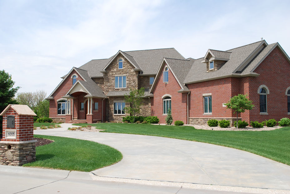 Brick home and shingle roof from the Schnase Construction gallery